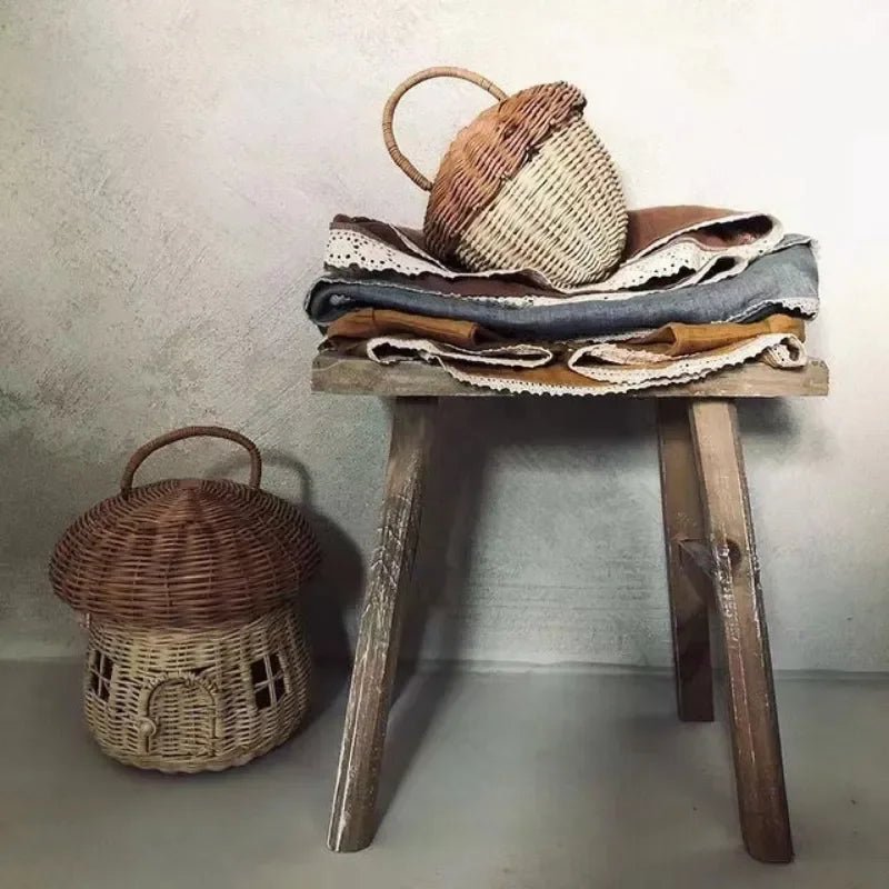 Bolsinha de Vime Cogumelo – Boutique Infantil Les Enfants