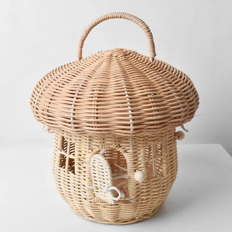 Bolsinha de Vime Cogumelo – Boutique Infantil Les Enfants