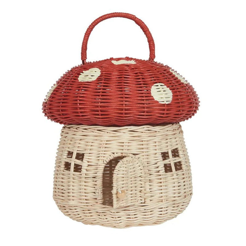 Bolsinha de Vime Cogumelo – Boutique Infantil Les Enfants