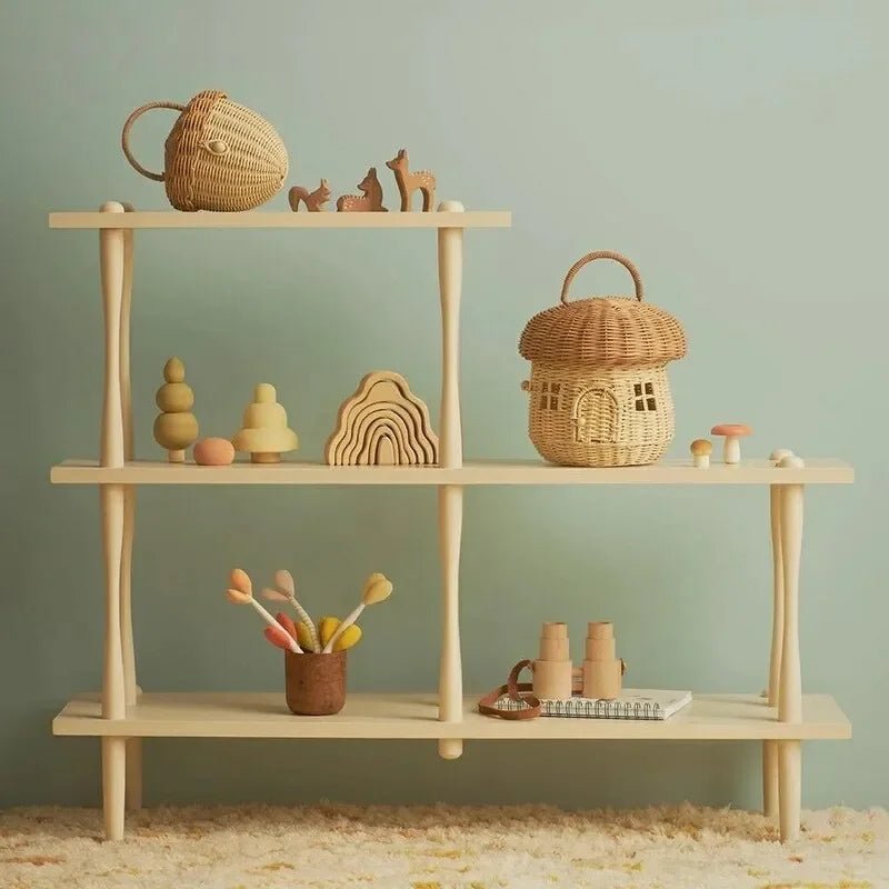Bolsinha de Vime Cogumelo – Boutique Infantil Les Enfants