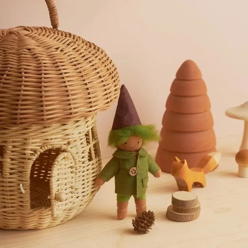 Bolsinha de Vime Cogumelo – Boutique Infantil Les Enfants