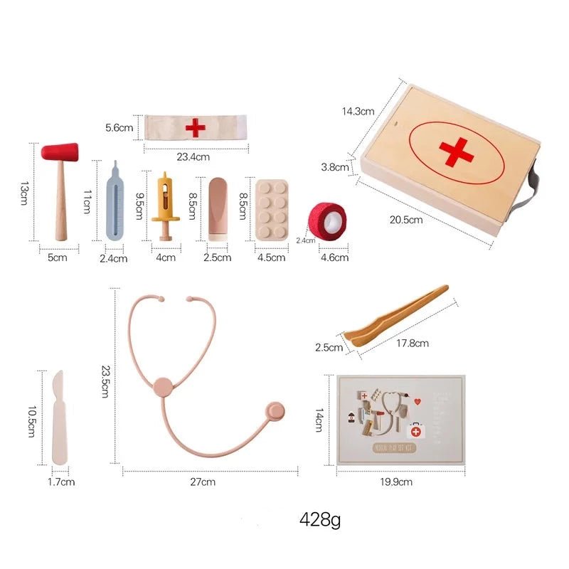 Brinquedo de Madeira e Silicone | Kit Heatlh – Boutique Infantil Les Enfants