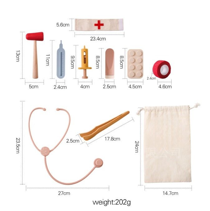 Brinquedo de Madeira e Silicone | Kit Heatlh – Boutique Infantil Les Enfants