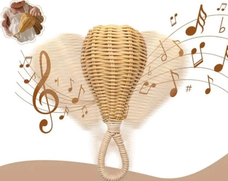 Brinquedo Sensorial de Rattan | Chocalho – Boutique Infantil Les Enfants