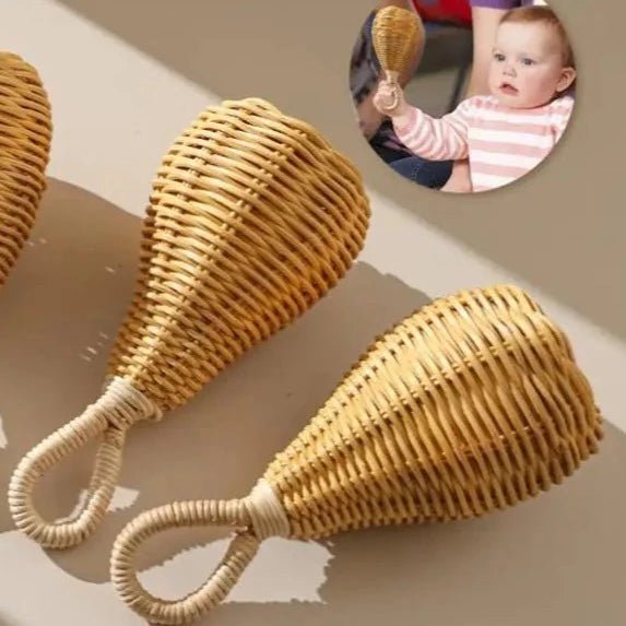 Brinquedo Sensorial de Rattan | Chocalho – Boutique Infantil Les Enfants