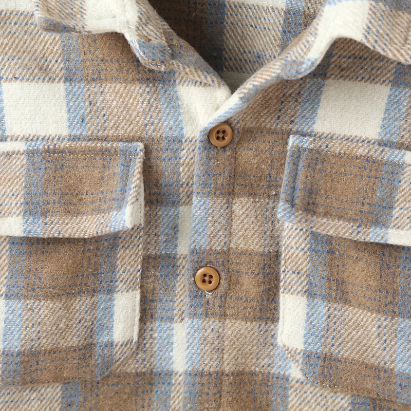 Camisa Nuvem Xadrez – Boutique Infantil Les Enfants