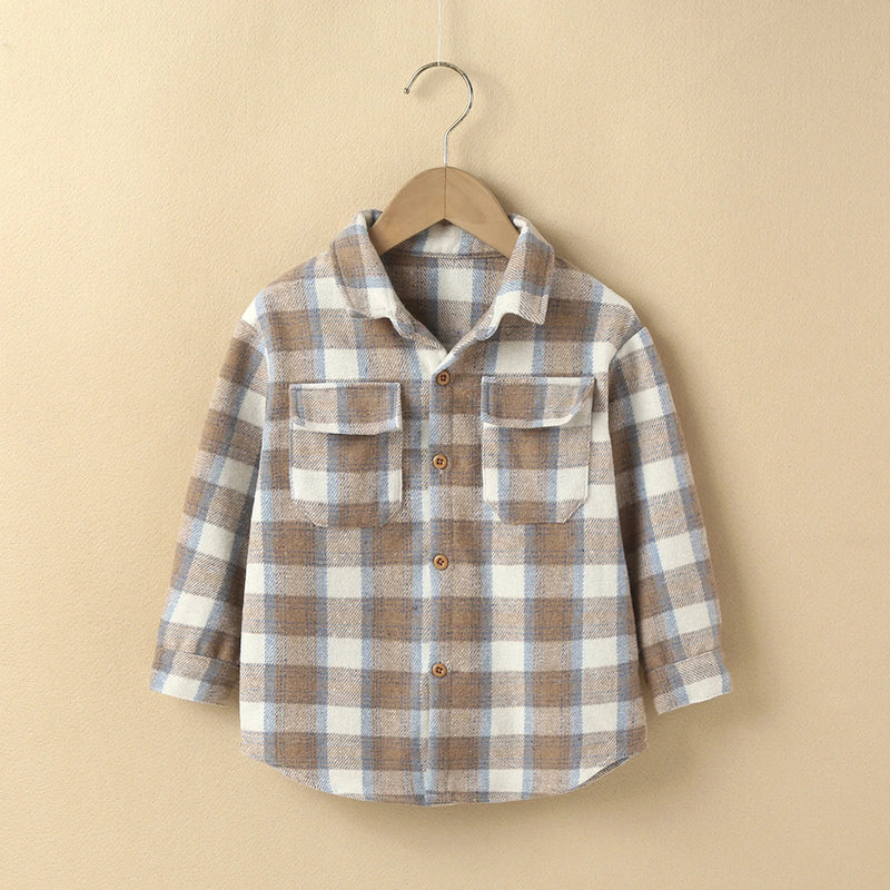 Camisa Nuvem Xadrez – Boutique Infantil Les Enfants