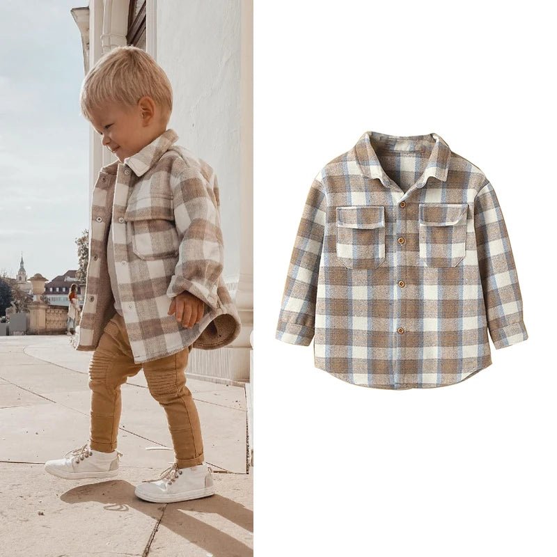 Camisa Nuvem Xadrez – Boutique Infantil Les Enfants