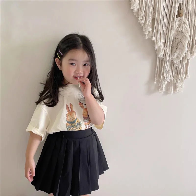 Camiseta Coelhinho & Flores – Boutique Infantil Les Enfants