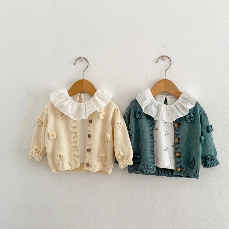 Cardigan de Tricot Petúnia – Boutique Infantil Les Enfants