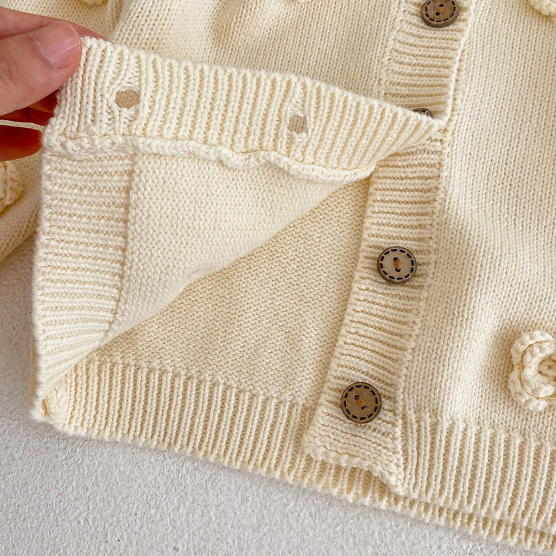 Cardigan de Tricot Petúnia – Boutique Infantil Les Enfants
