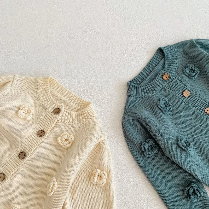 Cardigan de Tricot Petúnia – Boutique Infantil Les Enfants