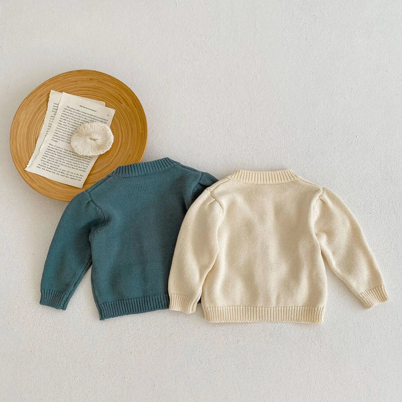Cardigan de Tricot Petúnia – Boutique Infantil Les Enfants