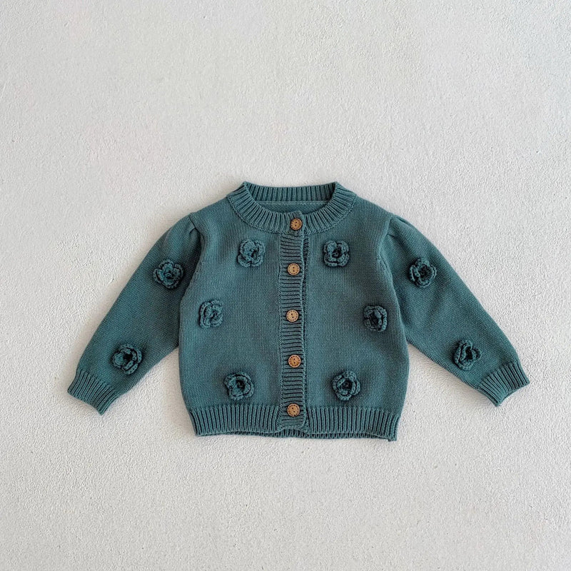 Cardigan de Tricot Petúnia – Boutique Infantil Les Enfants