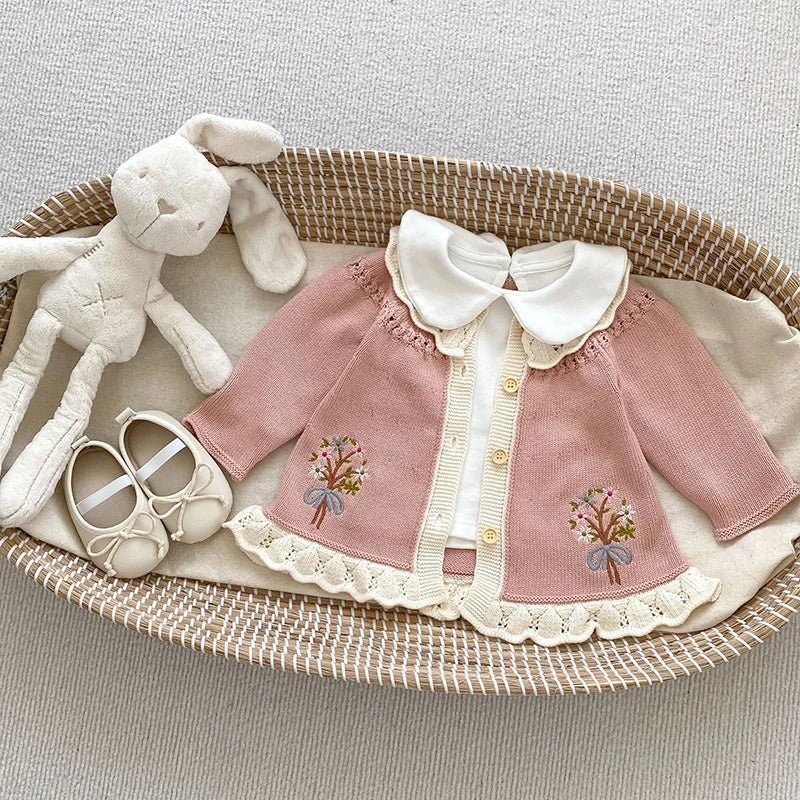 Cardigan Tricot Bouquet – Boutique Infantil Les Enfants