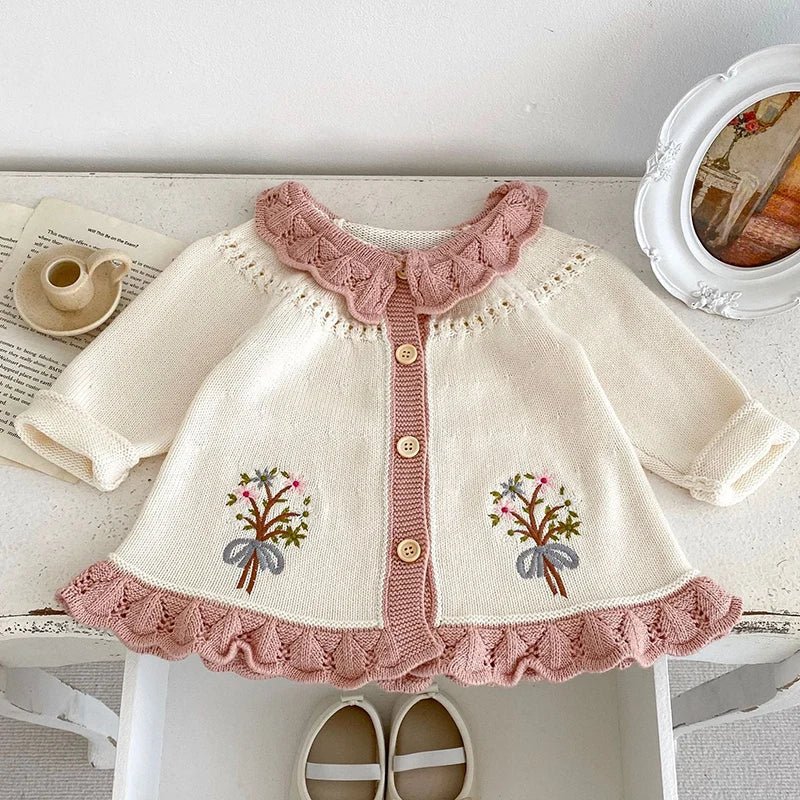 Cardigan Tricot Bouquet – Boutique Infantil Les Enfants