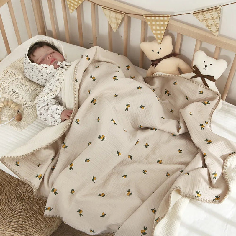 Cobertor de Musselina | 4 Camadas de Algodão Puro – Boutique Infantil Les Enfants