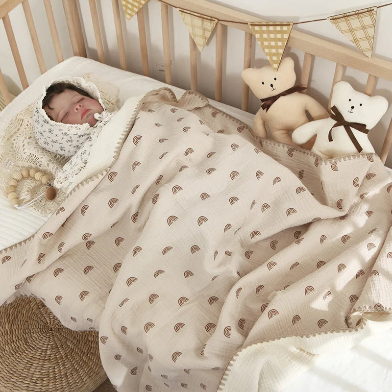 Cobertor de Musselina | 4 Camadas de Algodão Puro – Boutique Infantil Les Enfants