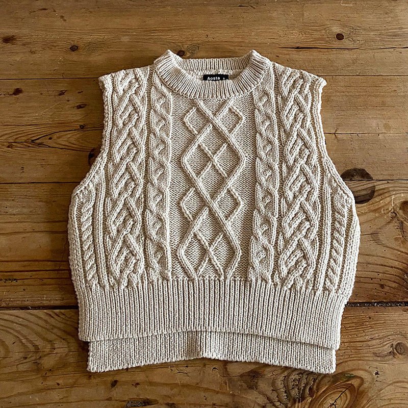 Colete de Tricô Infantil Twist Casual – Boutique Infantil Les Enfants