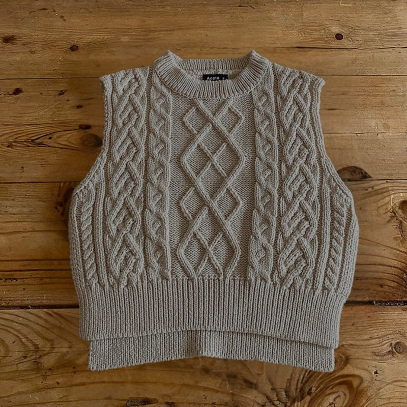 Colete de Tricô Infantil Twist Casual – Boutique Infantil Les Enfants