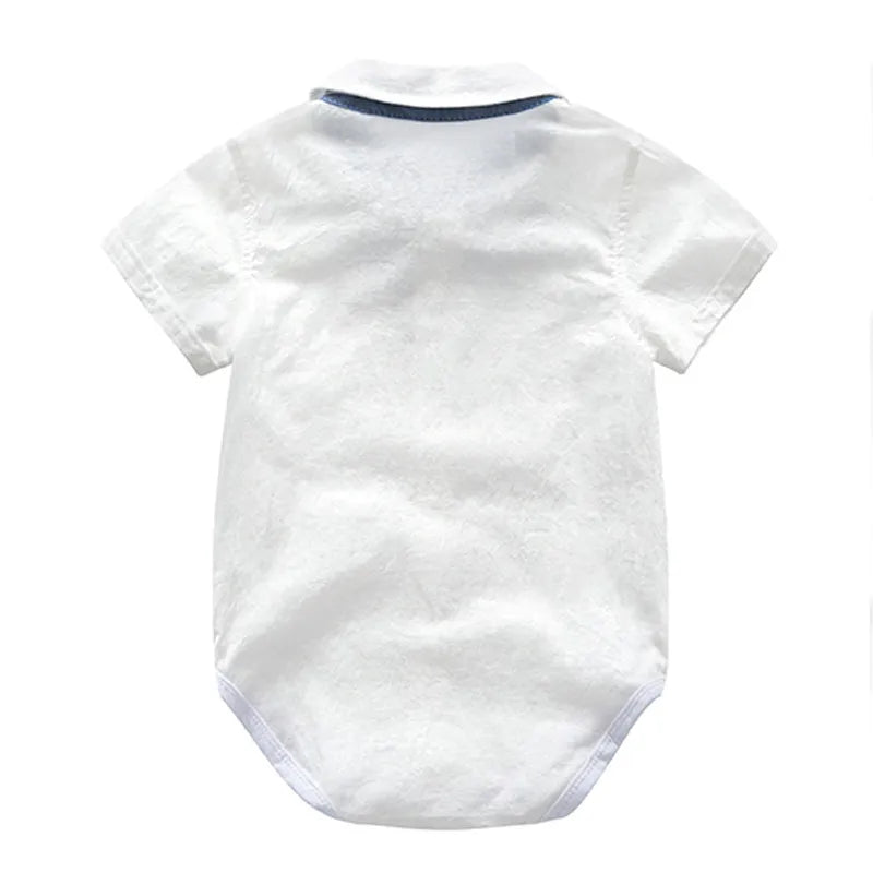 Conjunto Bartolomeu - Camisa Body + Bermuda Suspensório + Gravata Borboleta – Boutique Infantil Les Enfants