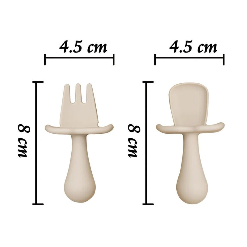Conjunto de 2 peças de Talheres em Silicone – Boutique Infantil Les Enfants