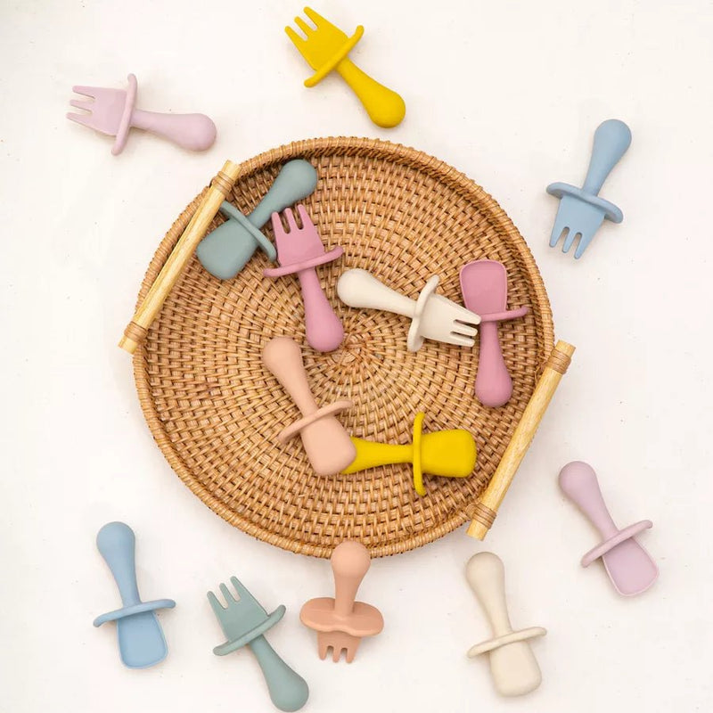 Conjunto de 2 peças de Talheres em Silicone – Boutique Infantil Les Enfants
