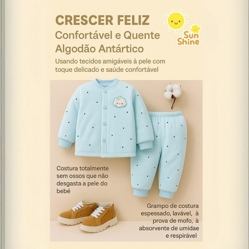 Conjunto de Algodão Aconchego nas Nuvens – Boutique Infantil Les Enfants