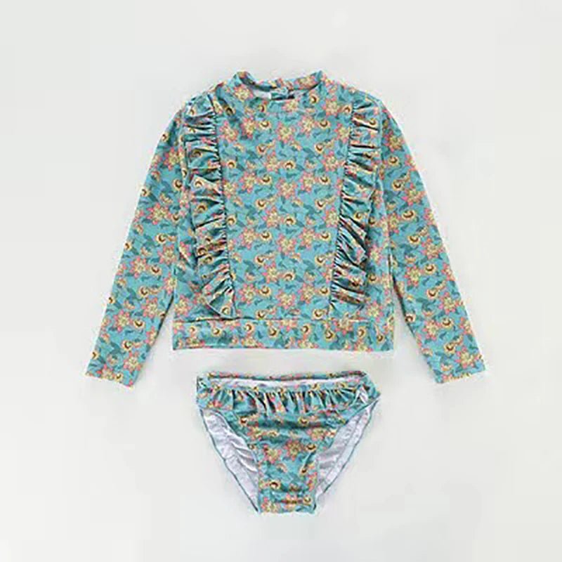 Conjunto de Biquíni Floral | 2 peças – Boutique Infantil Les Enfants