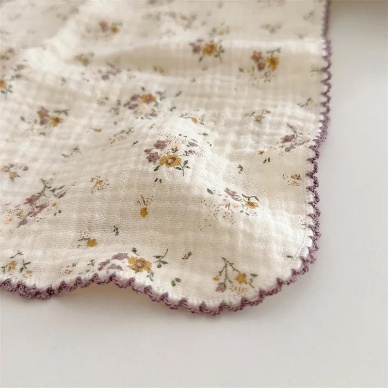 Conjunto de Paninhos de Boca Flores | 4 Paninhos – Boutique Infantil Les Enfants