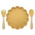 Conjunto de Prato de Silicone Antiderrapante e Talheres – Boutique Infantil Les Enfants