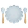 Conjunto de Prato de Silicone Antiderrapante e Talheres – Boutique Infantil Les Enfants