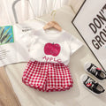 Conjunto Fruits Xadrez | T-shirt + Short – Boutique Infantil Les Enfants