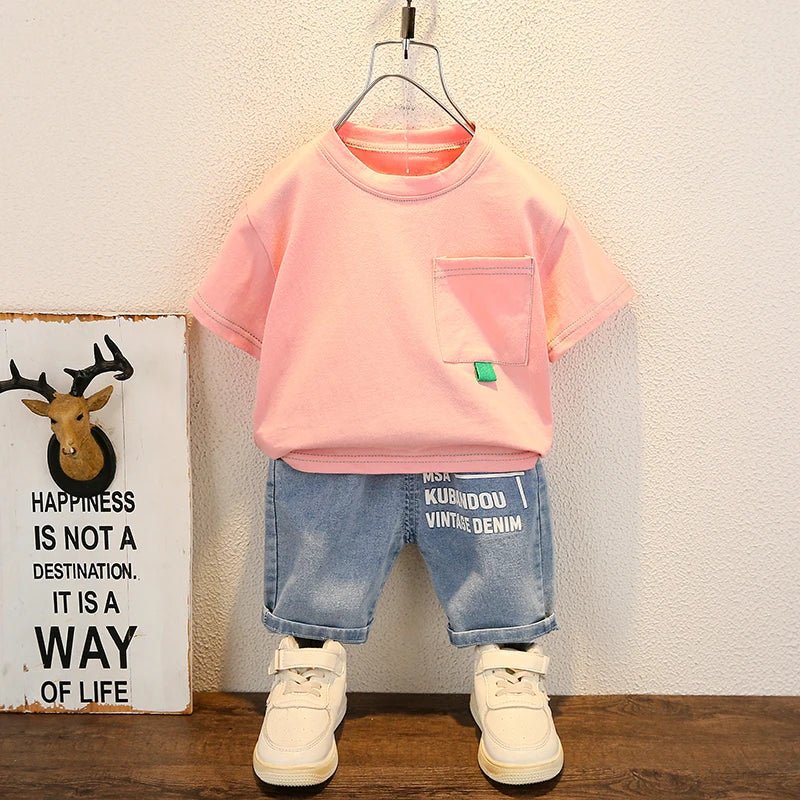 Conjunto Gabriel - T-Shirt + Bermuda – Boutique Infantil Les Enfants