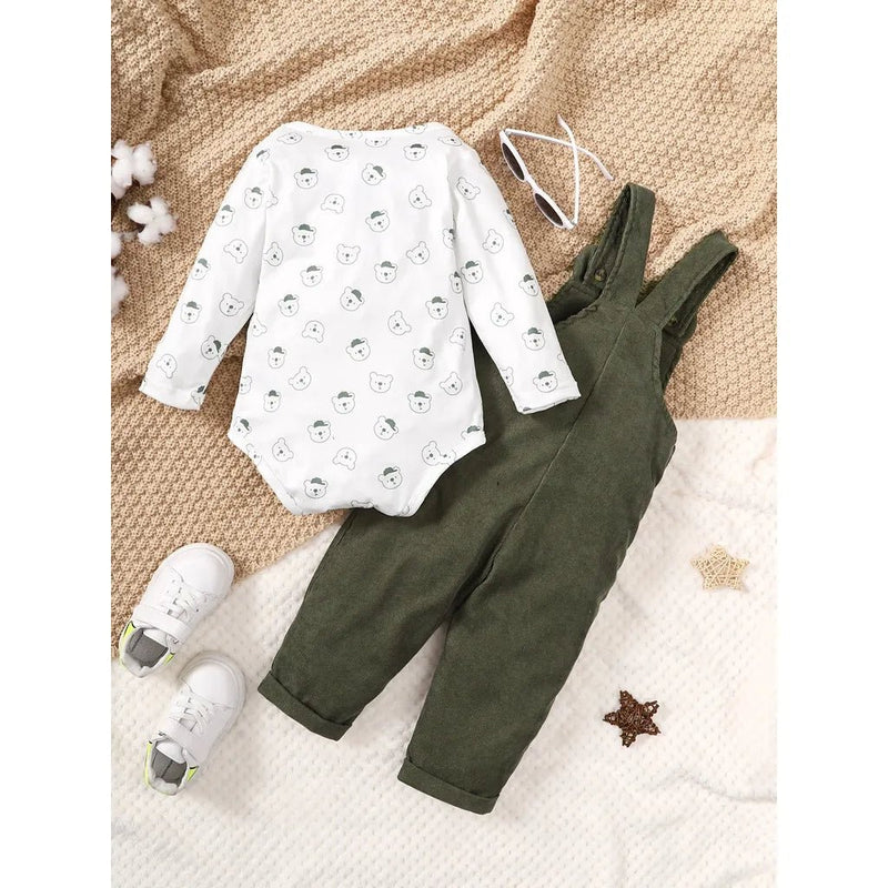 Conjunto Jardineira + Body Sunshine – Boutique Infantil Les Enfants