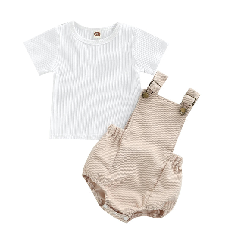 Conjunto Macacão e Camiseta de Manga Curta – Boutique Infantil Les Enfants