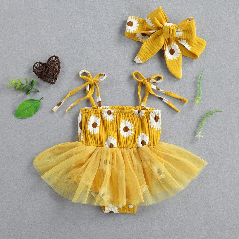 Conjunto Margarida | Body Saia + Faixa – Boutique Infantil Les Enfants