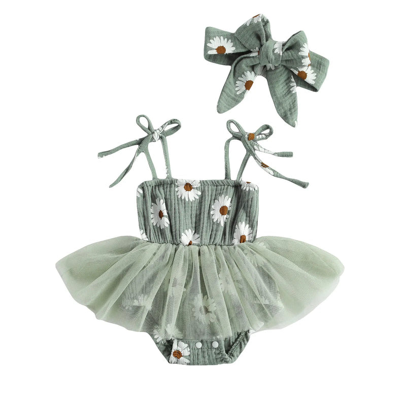 Conjunto Margarida | Body Saia + Faixa – Boutique Infantil Les Enfants
