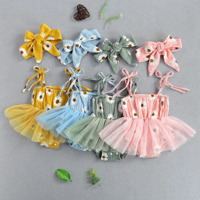 Conjunto Margarida | Body Saia + Faixa – Boutique Infantil Les Enfants
