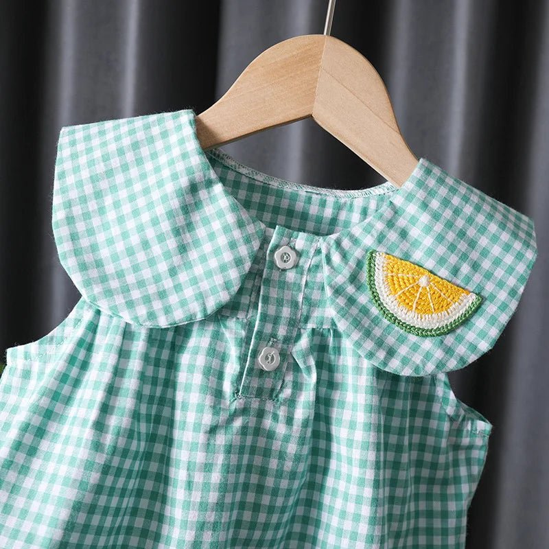 Conjunto Maya Xadrez com Bordado – Boutique Infantil Les Enfants