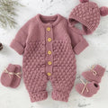 Conjunto Tricot | Romper + Touca + Luva + Sapatinho – Boutique Infantil Les Enfants