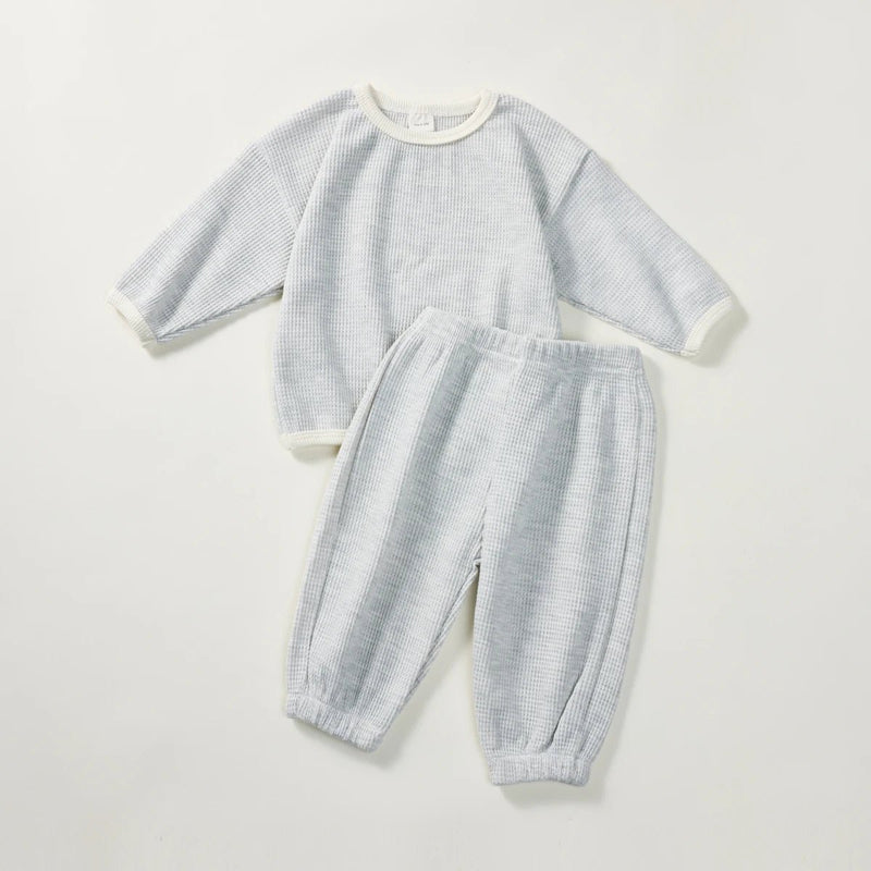 Conjunto Waffle - Calça + Blusa de Manga Longa – Boutique Infantil Les Enfants