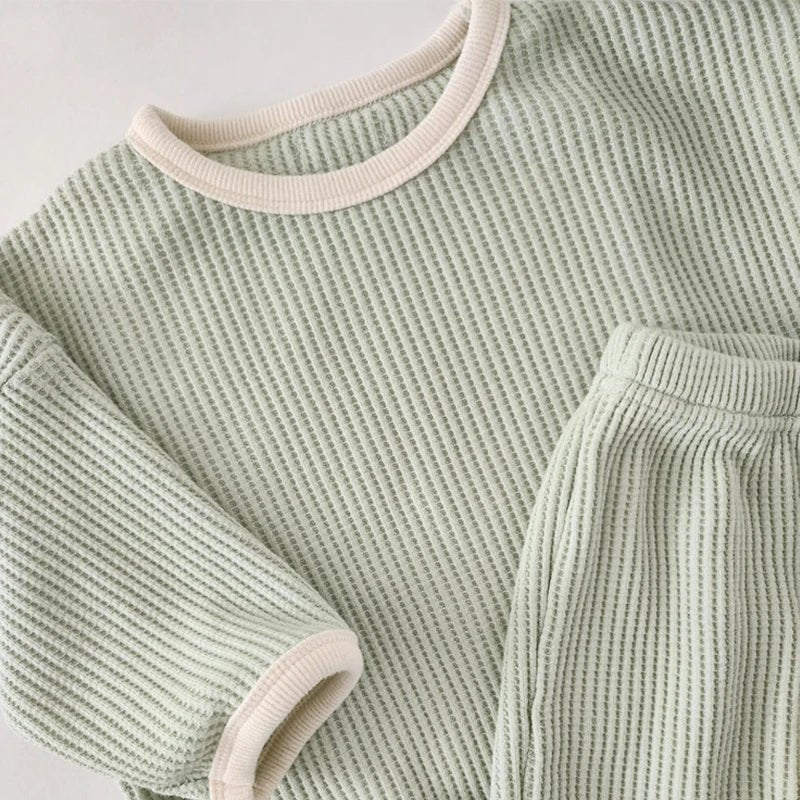 Conjunto Waffle - Calça + Blusa de Manga Longa – Boutique Infantil Les Enfants