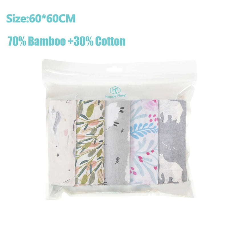 Cueiros Algodão + Bambu - 5 Peças – Boutique Infantil Les Enfants