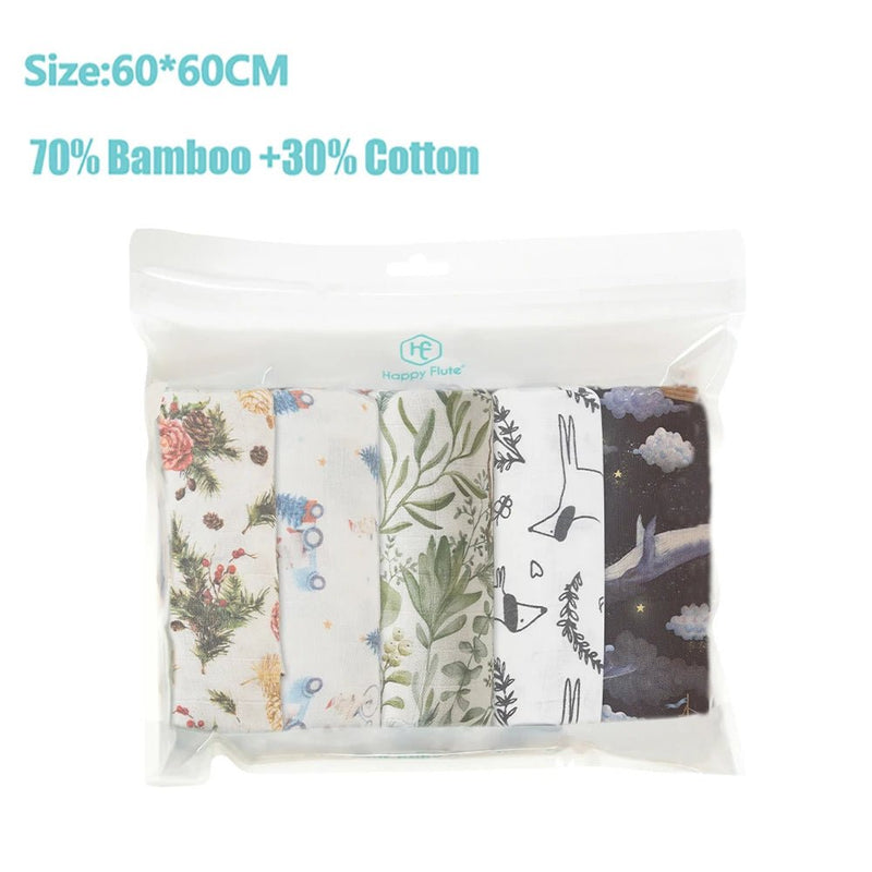 Cueiros Algodão + Bambu - 5 Peças – Boutique Infantil Les Enfants