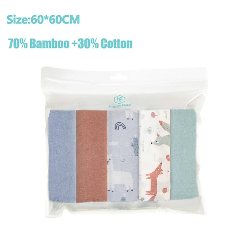 Cueiros Algodão + Bambu - 5 Peças – Boutique Infantil Les Enfants