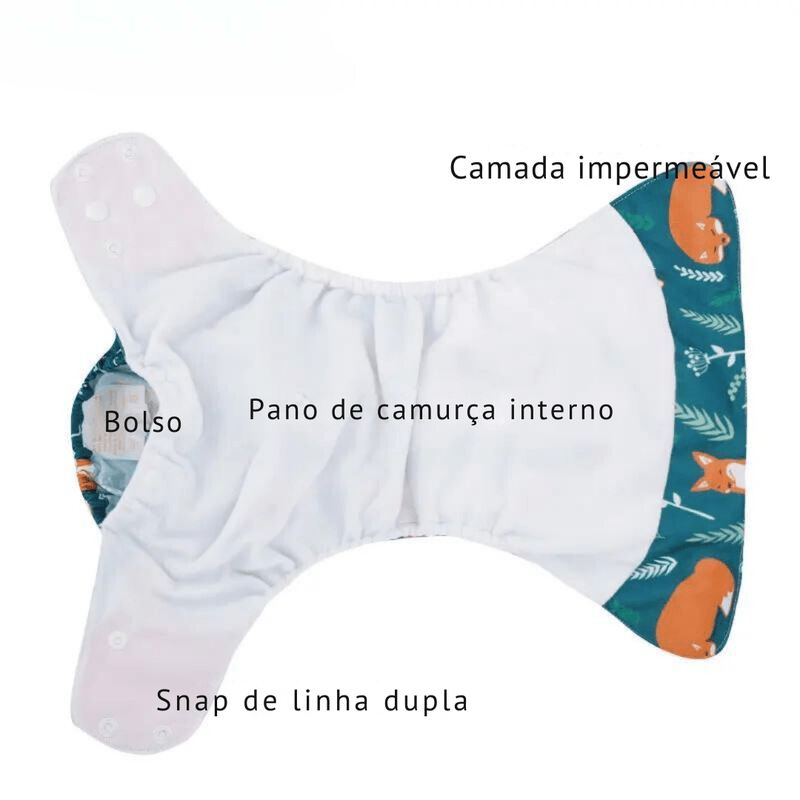 Fralda Reutilizável - 4 Peças – Boutique Infantil Les Enfants