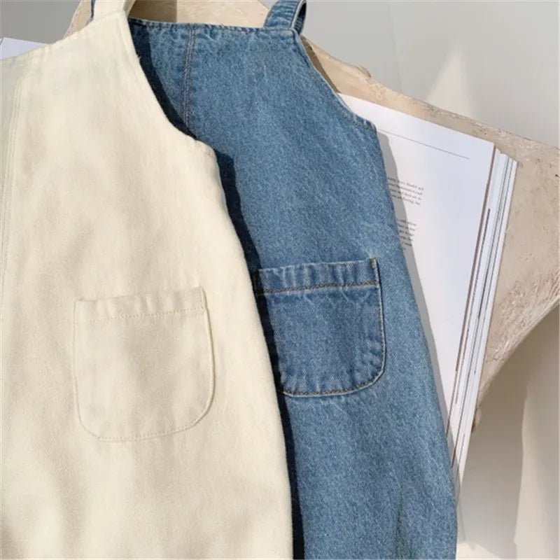 Jardineira de algodão | Denim – Boutique Infantil Les Enfants