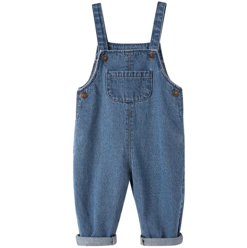 Jardineira de algodão | Denim – Boutique Infantil Les Enfants