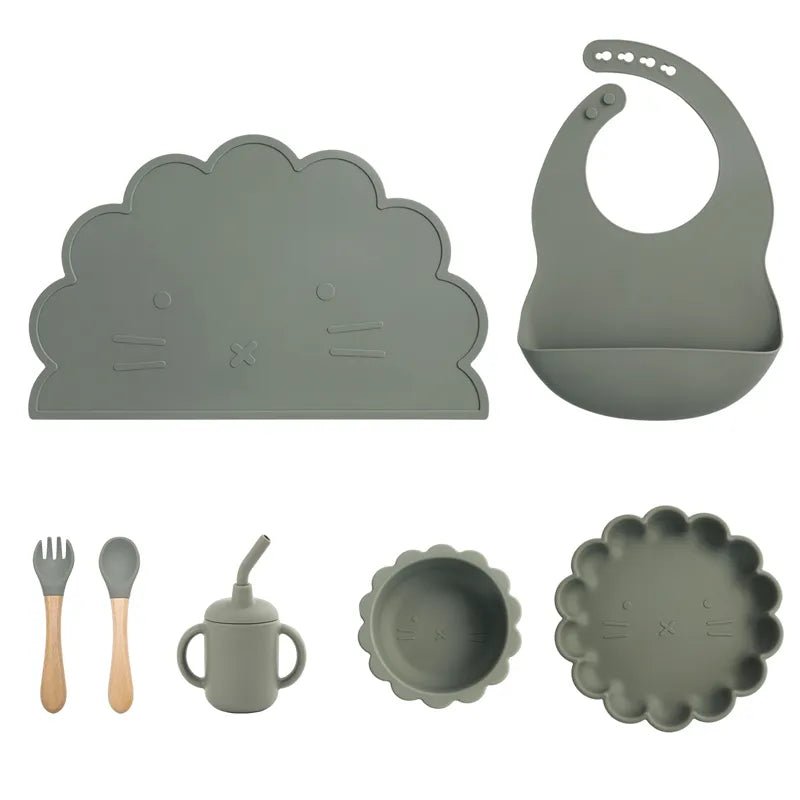 Kit Alimentação Silicone | 7 Peças – Boutique Infantil Les Enfants